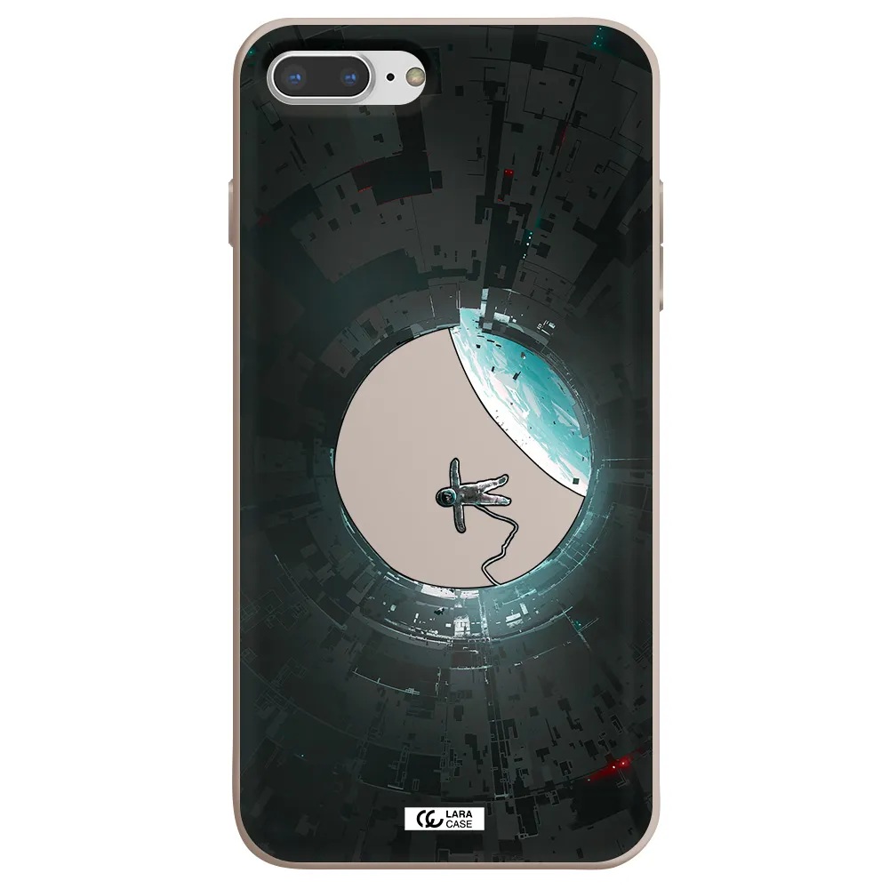a astronaut in a space station Apple iPhone 7 plus Silicone Stone Case