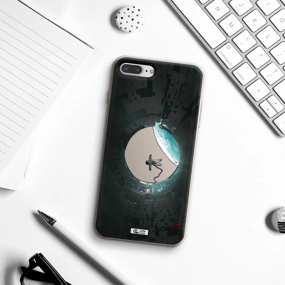 a astronaut in a space station Apple iPhone 7 plus Silicone Stone Case