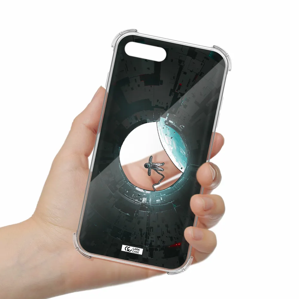 a astronaut in a space station Apple iPhone 8 plus Clear PC Case