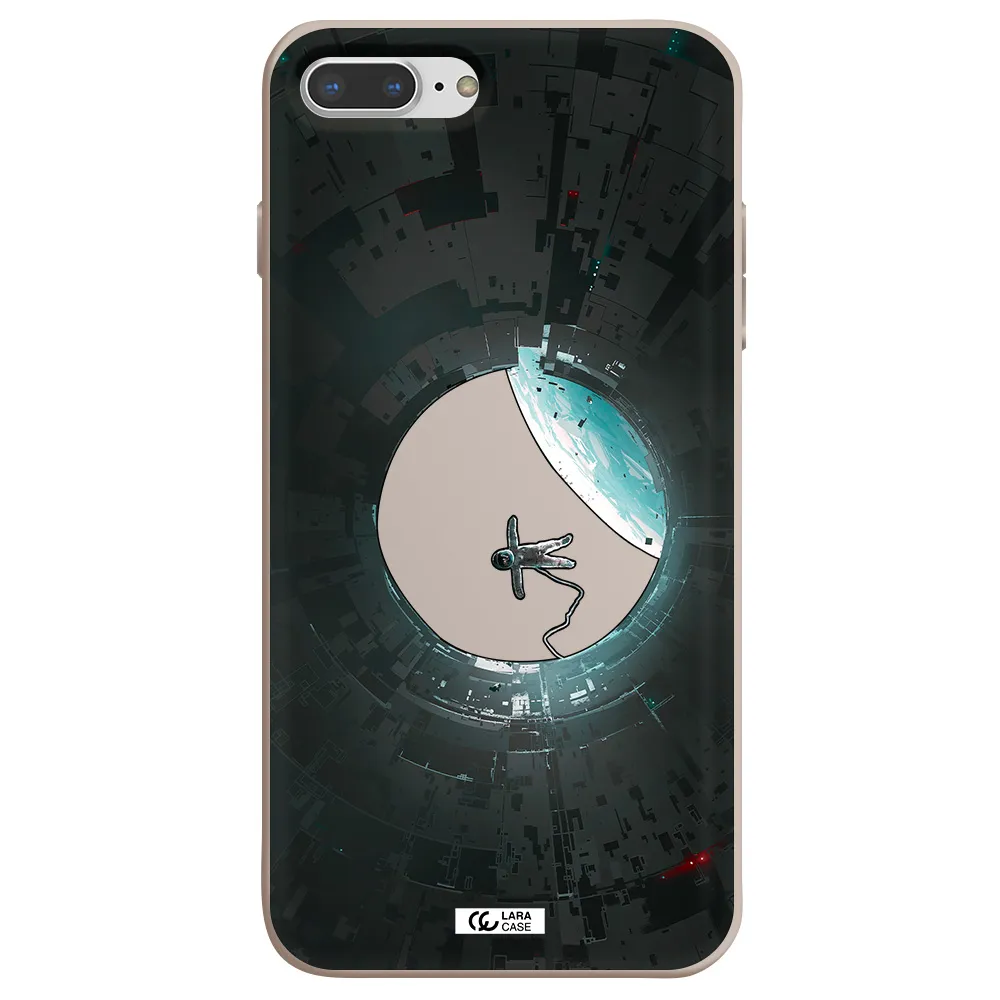a astronaut in a space station Apple iPhone 8 plus Silicone Stone Case