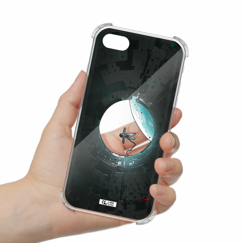 a astronaut in a space station Apple iPhone se 2020 Clear PC Case
