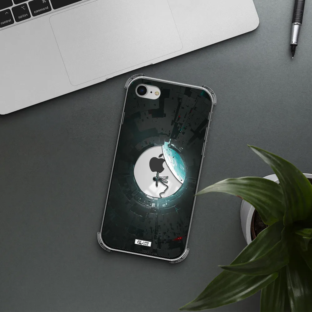 a astronaut in a space station Apple iPhone se 2020 Clear PC Case