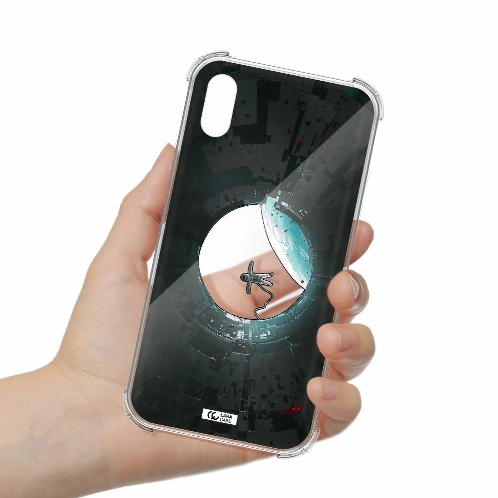 a astronaut in a space station Apple iPhone X Clear PC Case