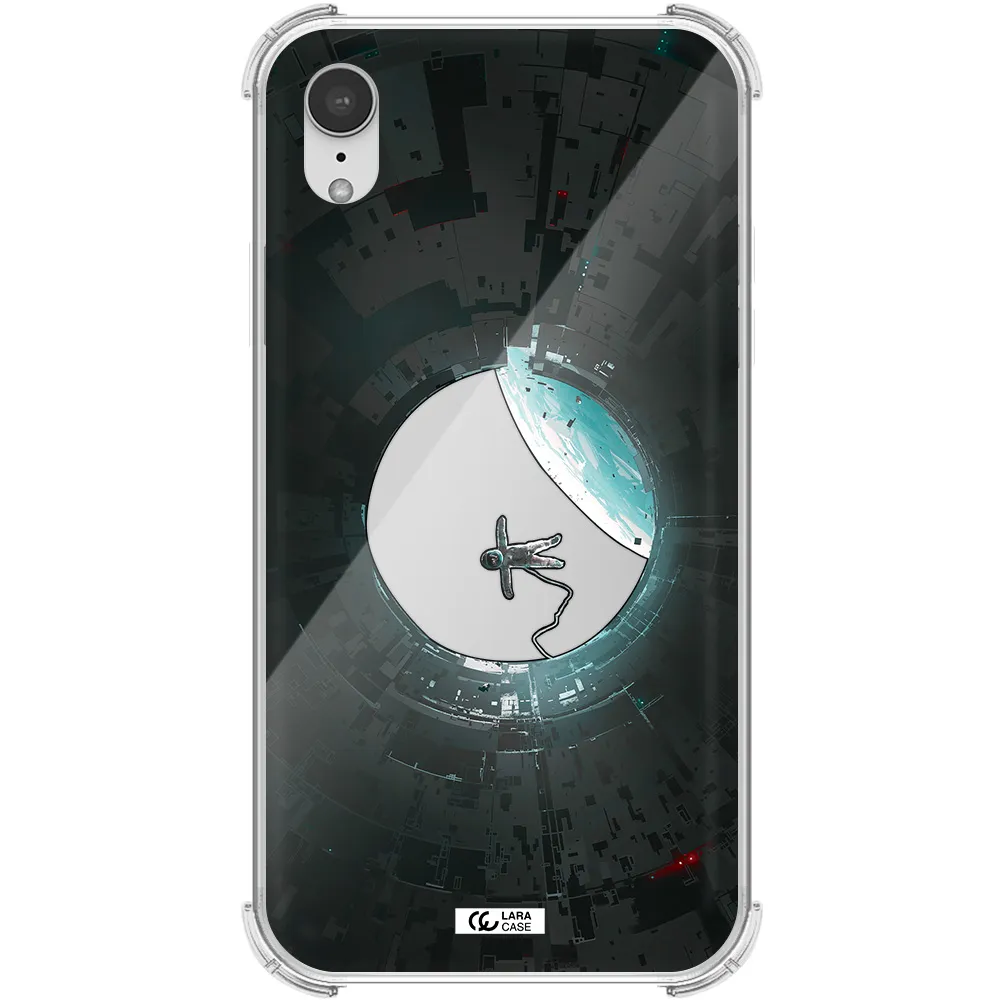a astronaut in a space station Apple iPhone XR Clear PC Case