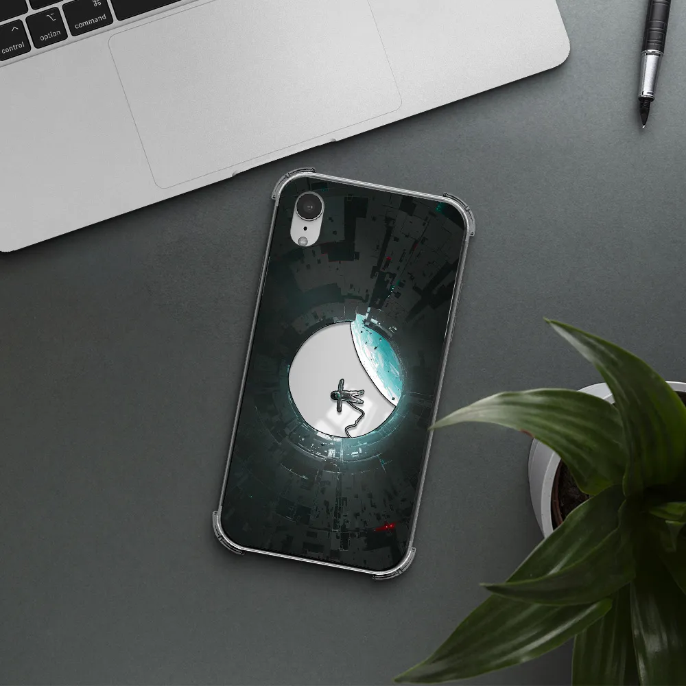 a astronaut in a space station Apple iPhone XR Clear PC Case