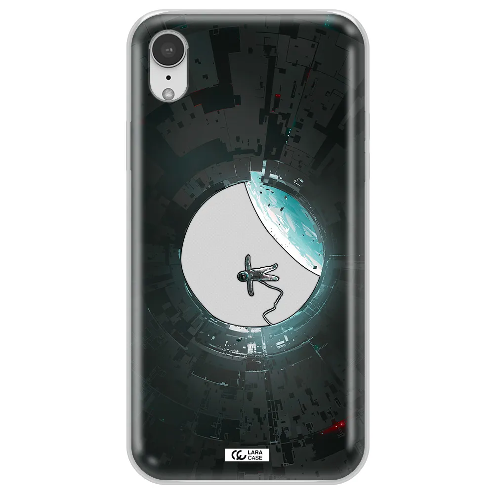 a astronaut in a space station Apple iPhone XR Clear TPU Case