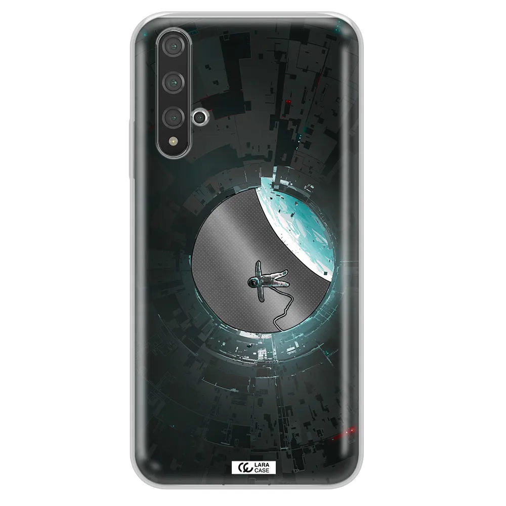 a astronaut in a space station Huawei Nova 5t Clear TPU Case