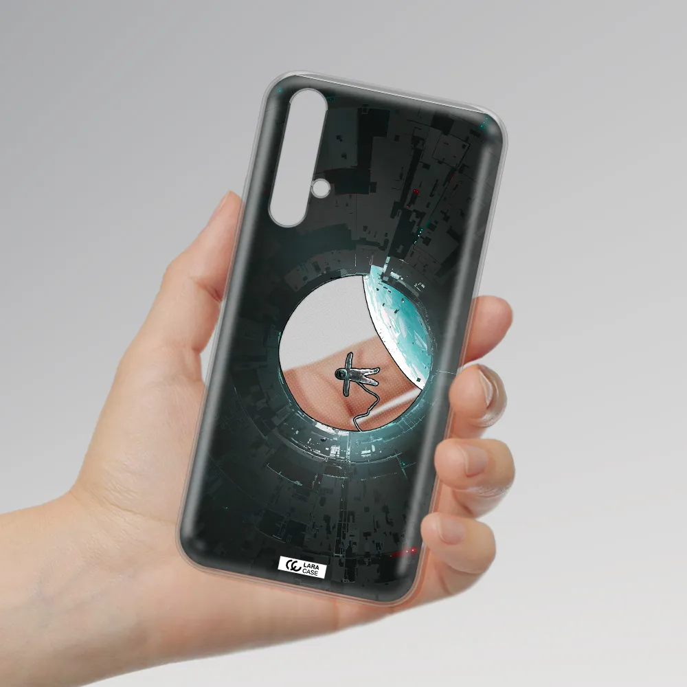 a astronaut in a space station Huawei Nova 5t Clear TPU Case