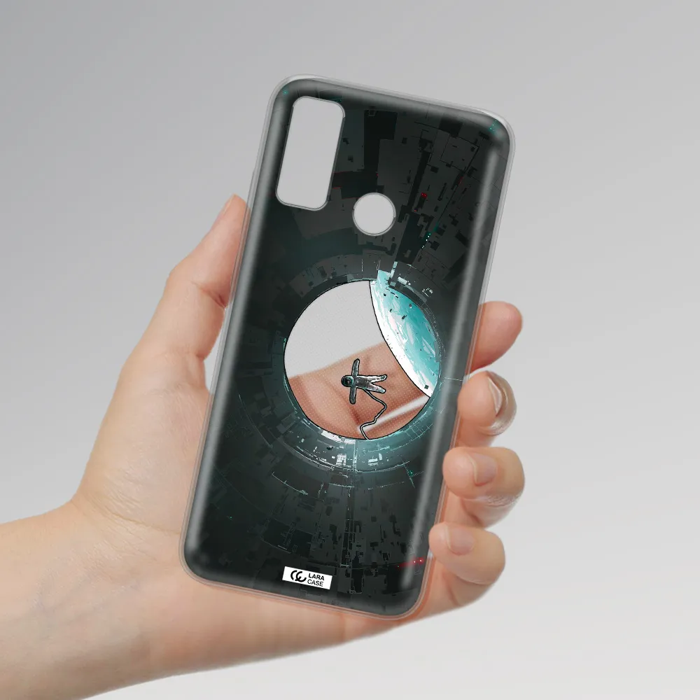 a astronaut in a space station Huawei P Smart 2020 Clear TPU Case
