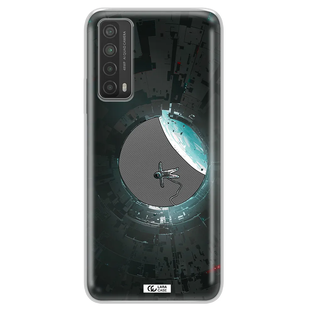 a astronaut in a space station Huawei P Smart 2021 Clear TPU Case