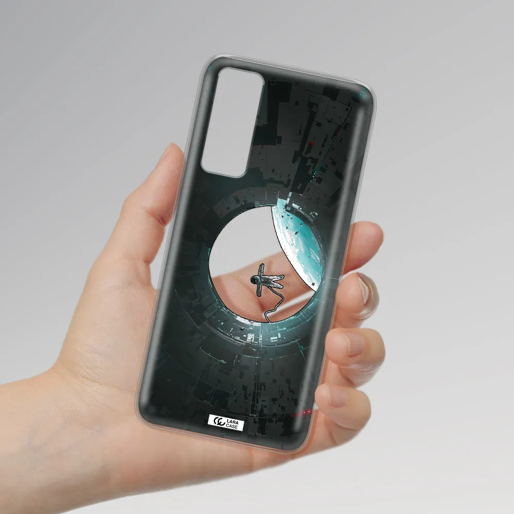 a astronaut in a space station Huawei P Smart 2021 Clear TPU Case