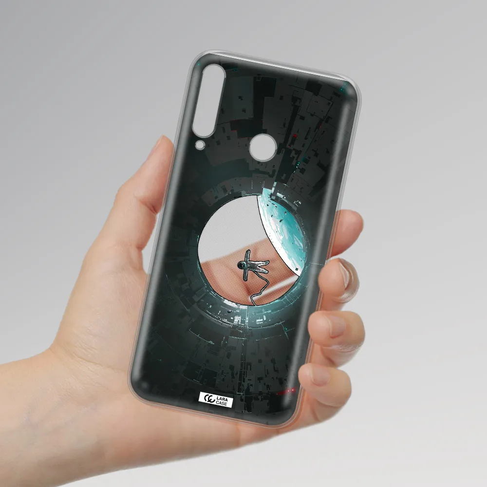 a astronaut in a space station Huawei P40 Lite E Clear TPU Case