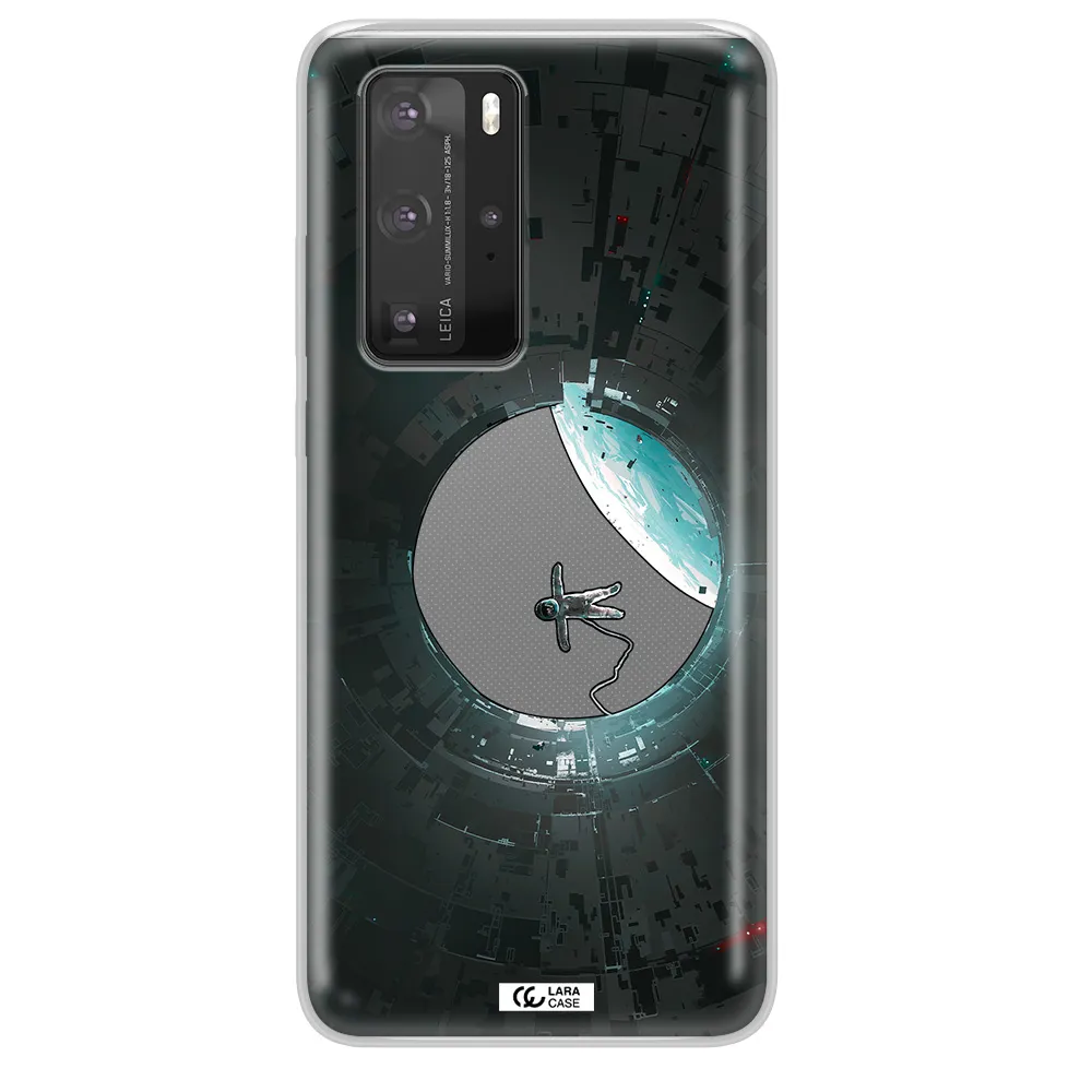 a astronaut in a space station Huawei P40 Pro Clear TPU Case