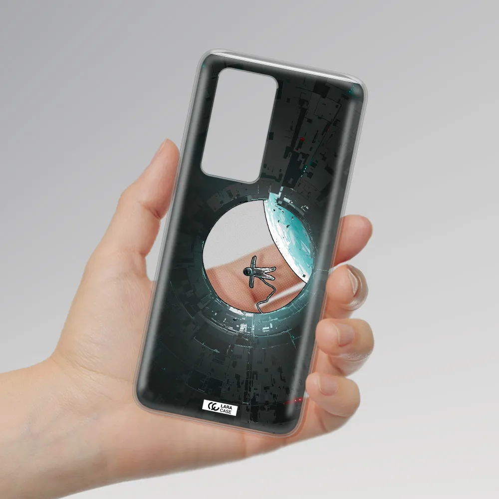 a astronaut in a space station Huawei P40 Pro Clear TPU Case