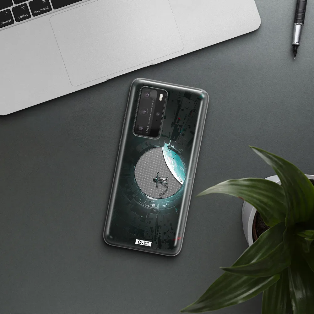 a astronaut in a space station Huawei P40 Pro Clear TPU Case