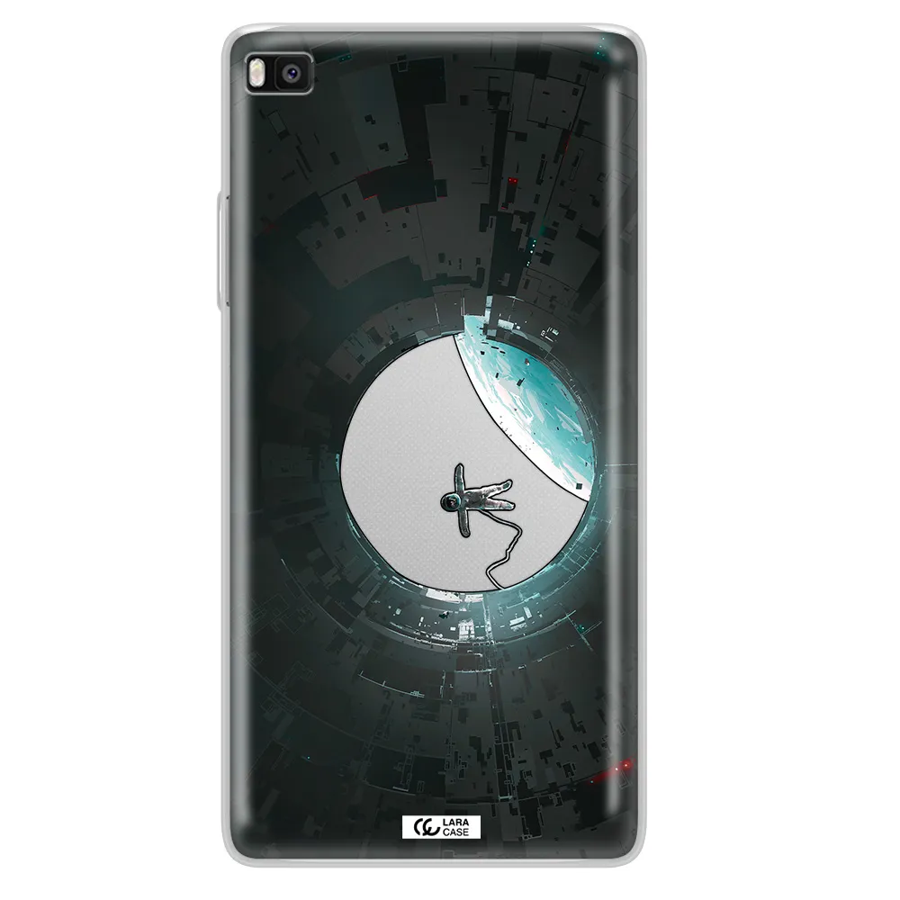 a astronaut in a space station Huawei P8 Clear TPU Case
