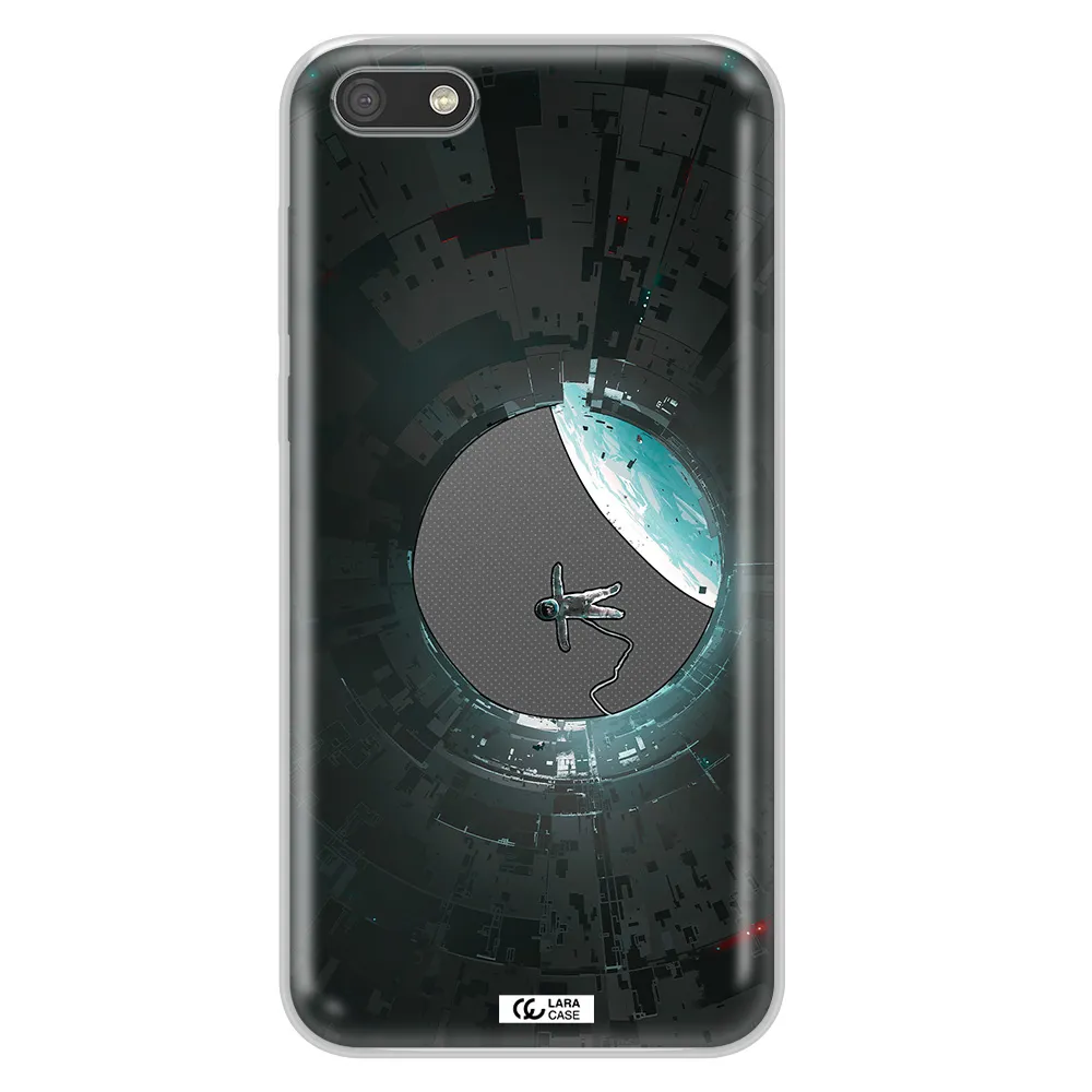 a astronaut in a space station Huawei Y5 2018 Clear TPU Case