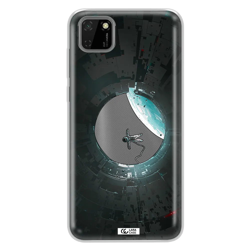 a astronaut in a space station Huawei Y5P Clear TPU Case