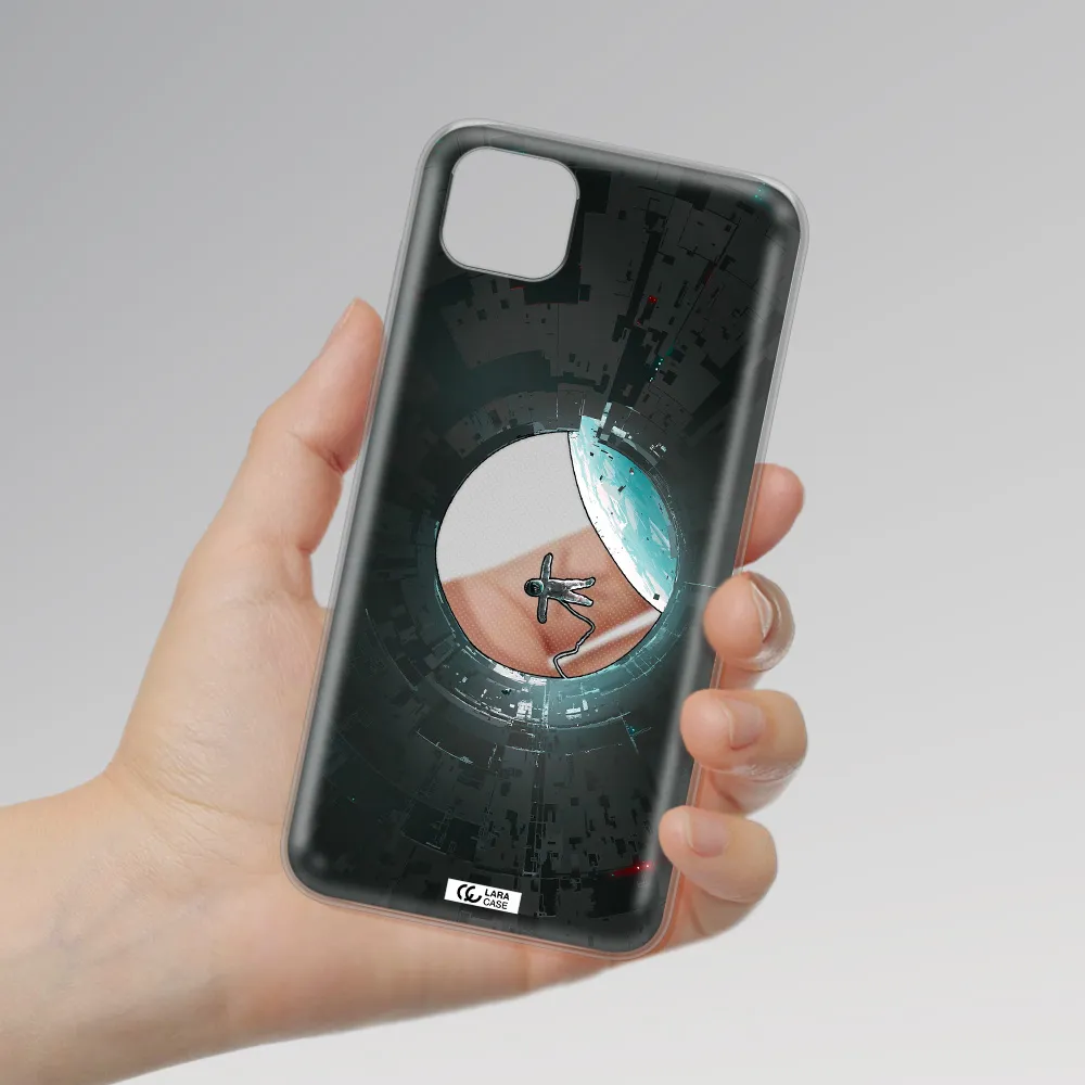 a astronaut in a space station Huawei Y5P Clear TPU Case