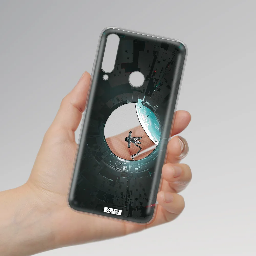 a astronaut in a space station Huawei Y6P Clear TPU Case