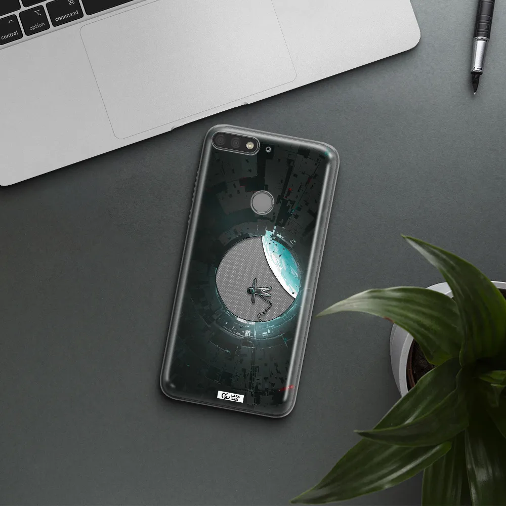 a astronaut in a space station Huawei Y7 Prime 2018 Clear TPU Case