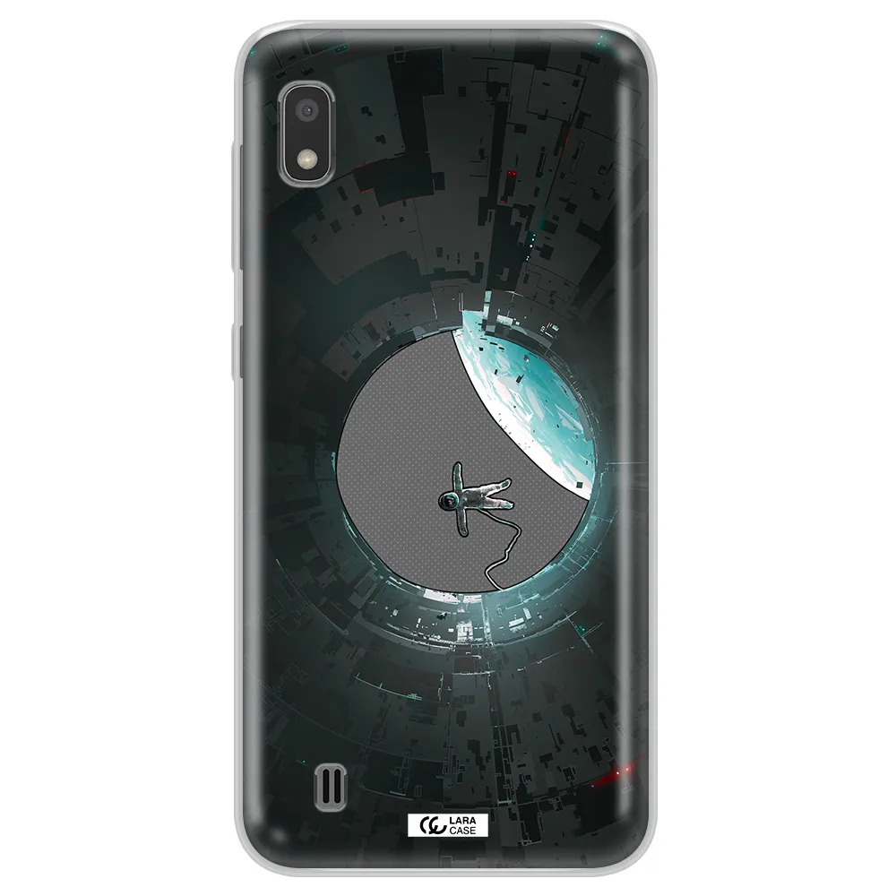 a astronaut in a space station Samsung A10 Clear TPU Case