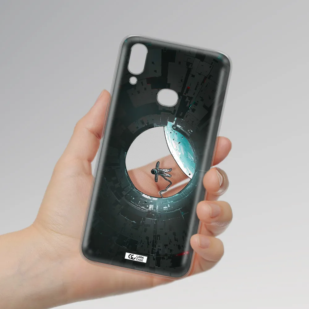 a astronaut in a space station Samsung A10S Clear TPU Case