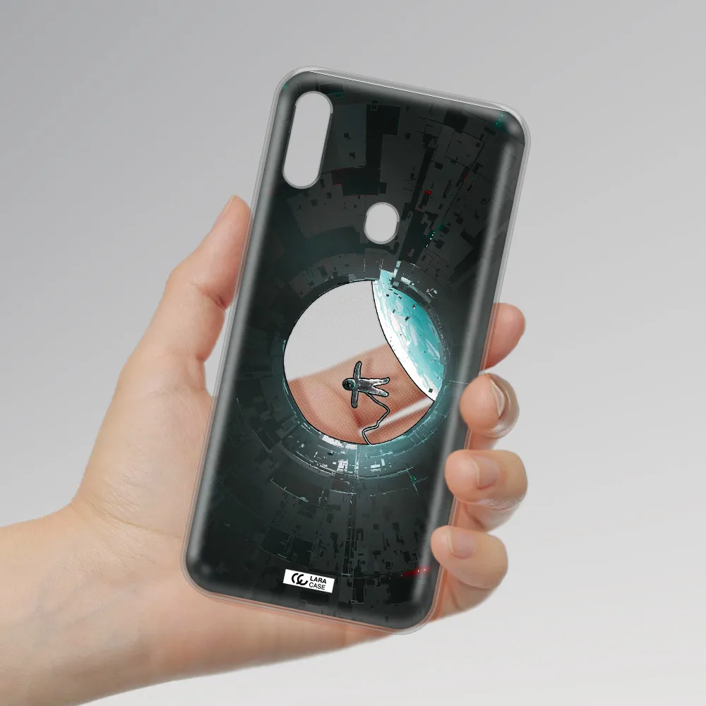 a astronaut in a space station Samsung A11 Clear TPU Case