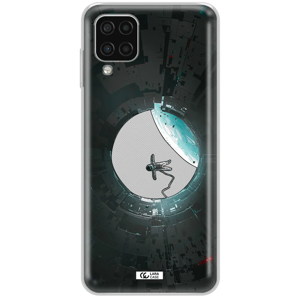 a astronaut in a space station Samsung A12 4g Clear TPU Case