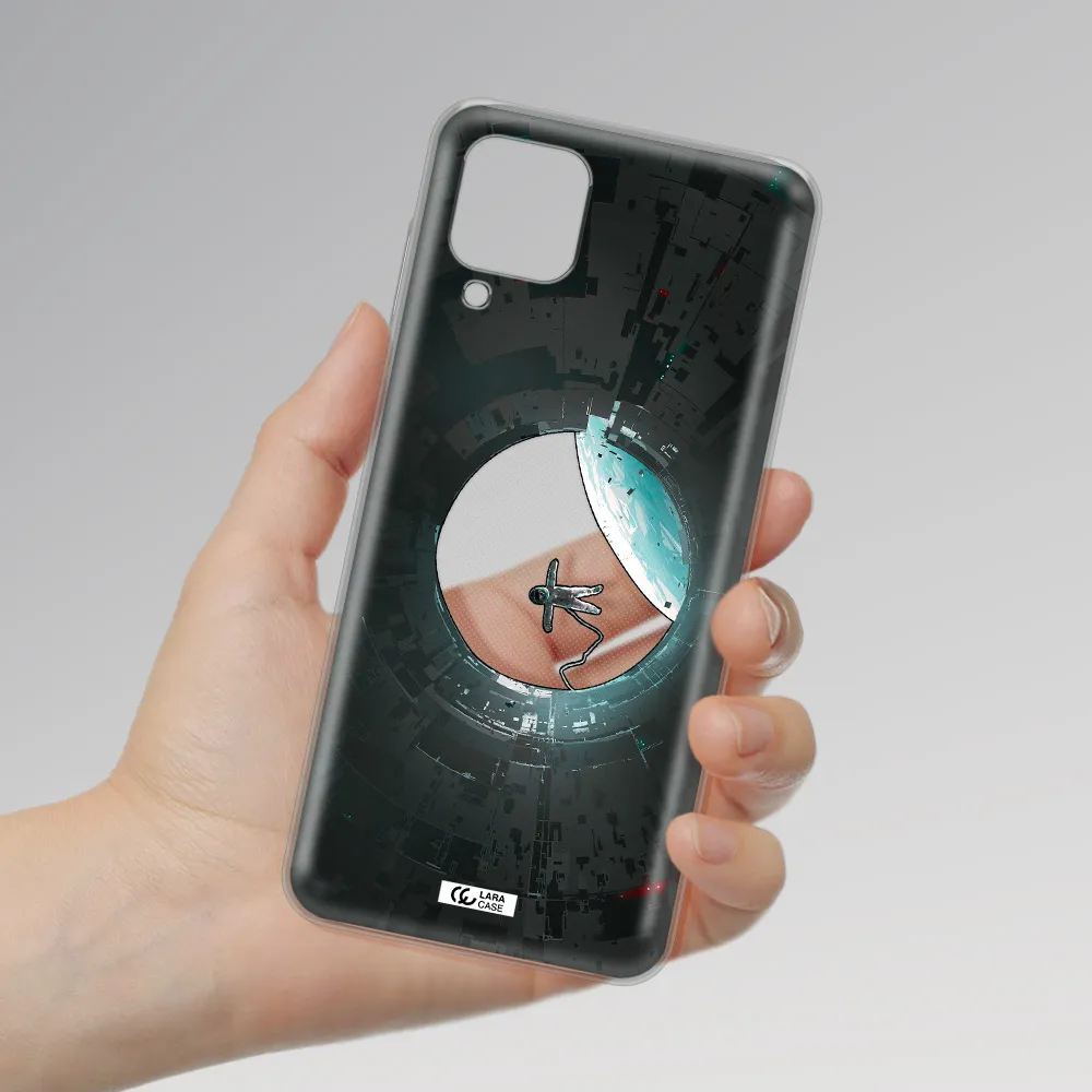 a astronaut in a space station Samsung A12 4g Clear TPU Case