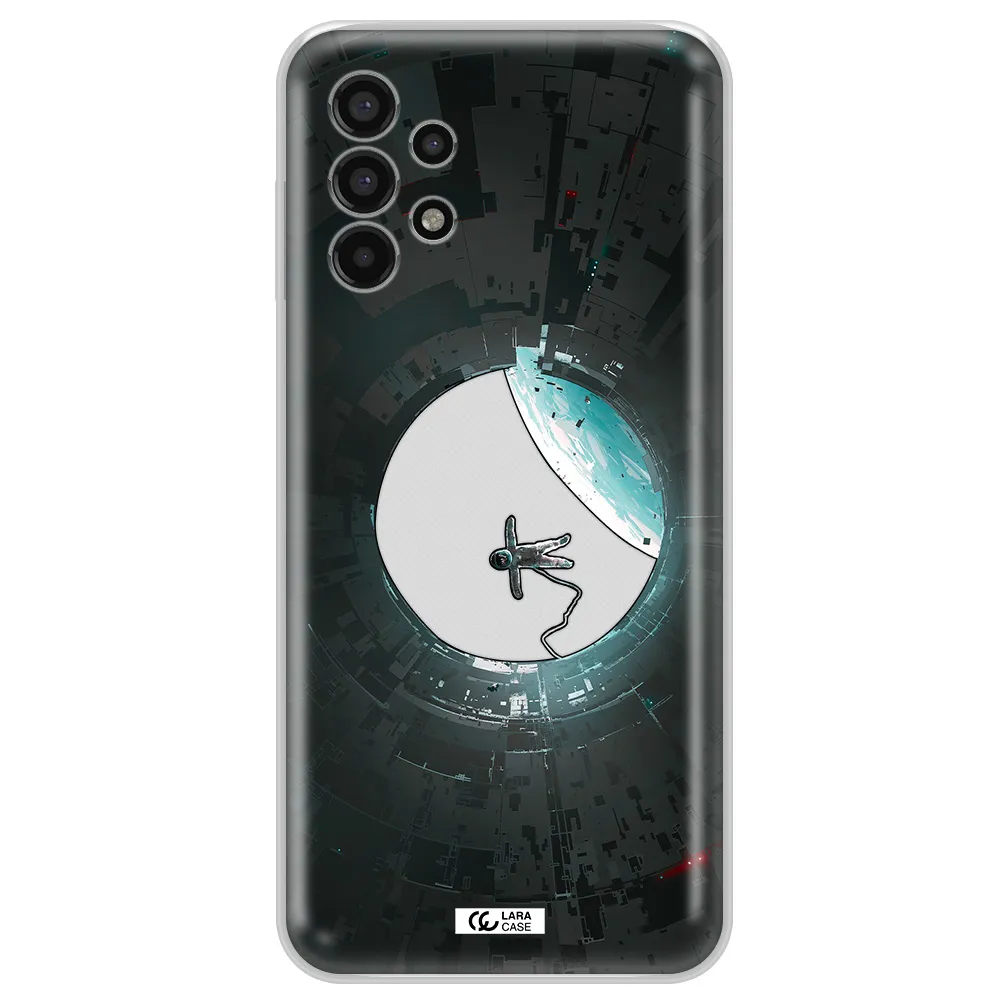 a astronaut in a space station Samsung A13 4g Clear TPU Case