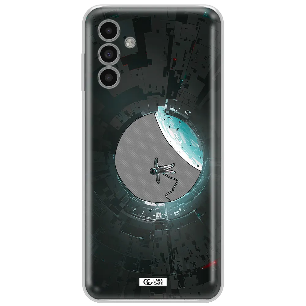 A Astronaut In A Space Station Samsung A13 5G Clear Tpu Case