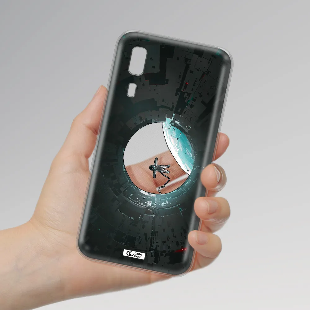 a astronaut in a space station Samsung A2 Core Clear TPU Case