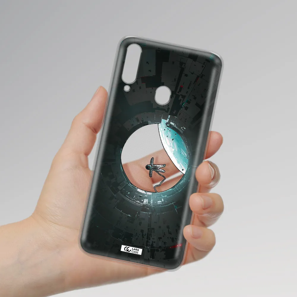 a astronaut in a space station Samsung A20S Clear TPU Case