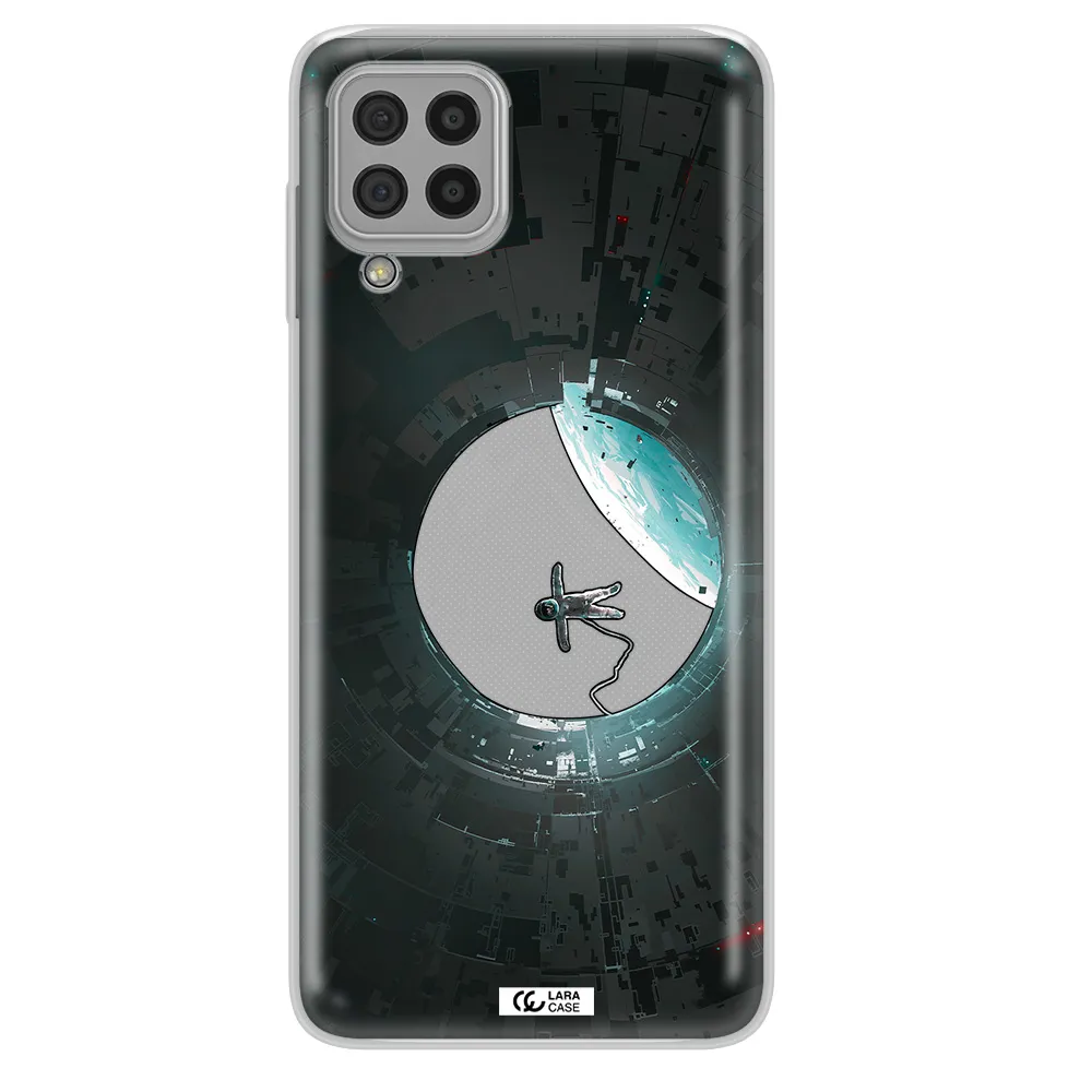 a astronaut in a space station Samsung A22 4g Clear TPU Case