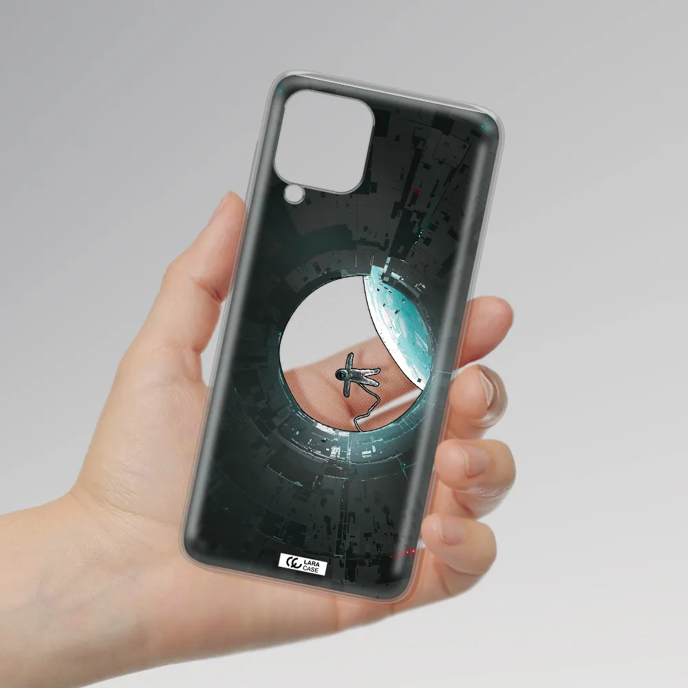 a astronaut in a space station Samsung A22 4g Clear TPU Case