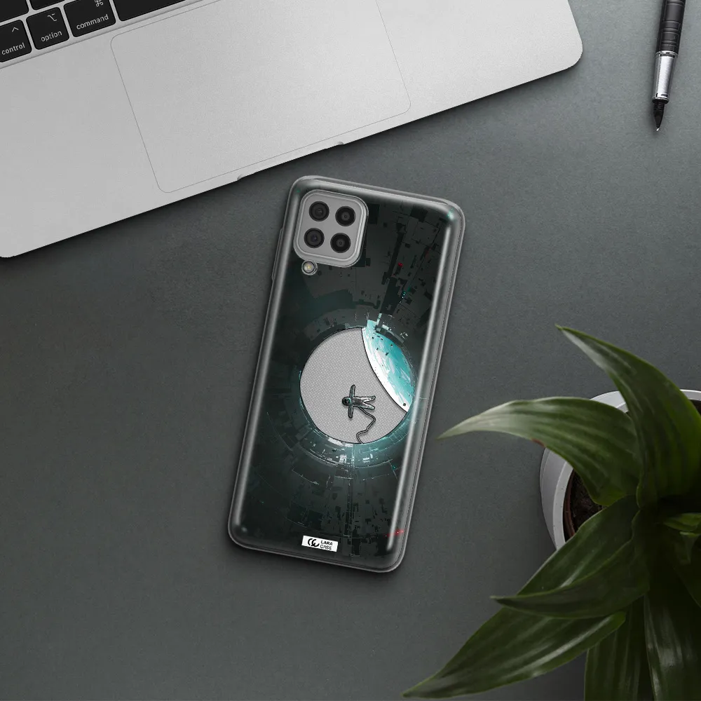 a astronaut in a space station Samsung A22 4g Clear TPU Case