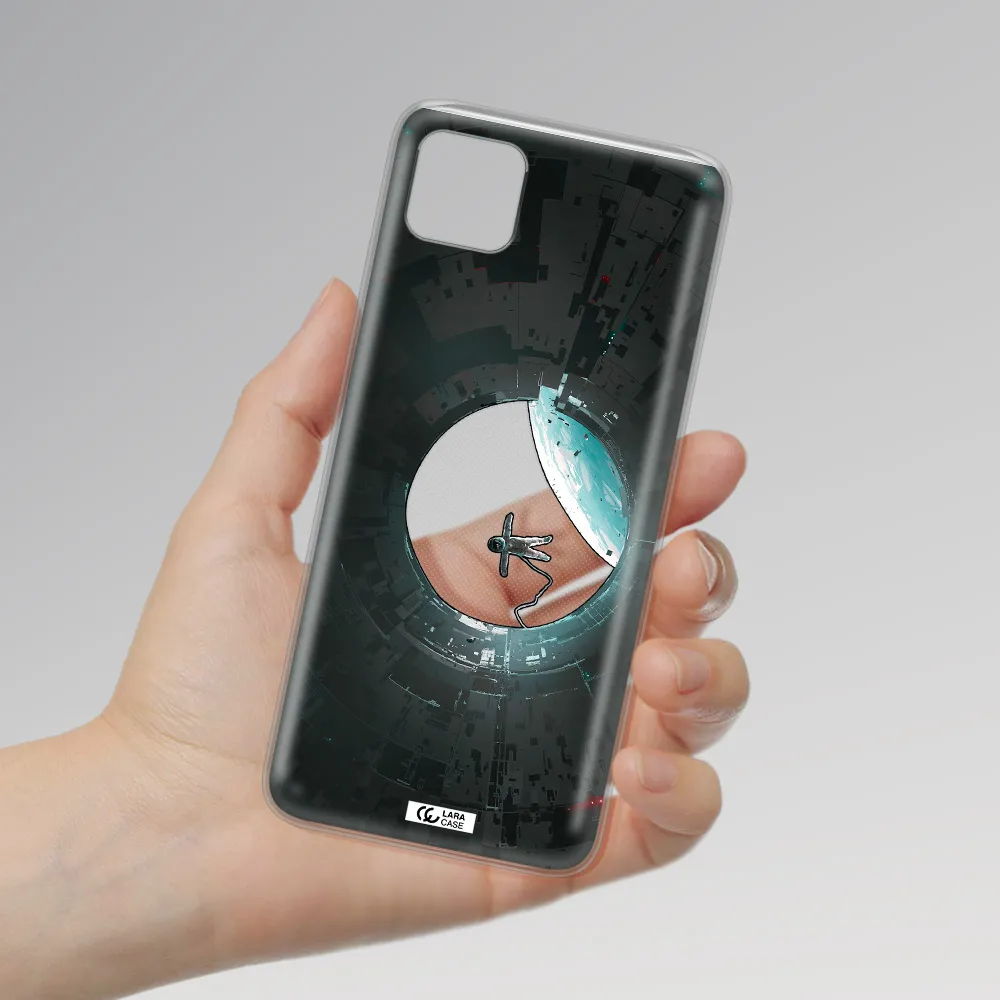 a astronaut in a space station Samsung A22 5g Clear TPU Case