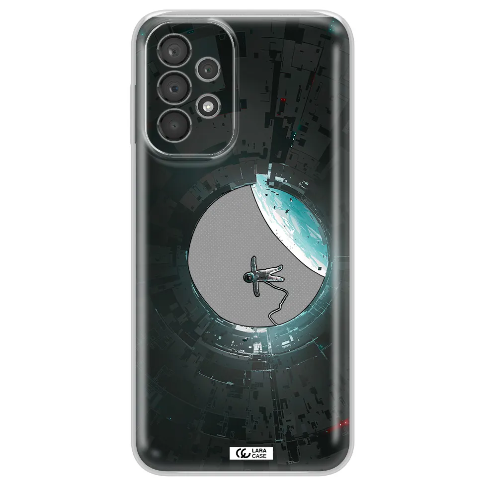 A Astronaut In A Space Station Samsung A23 5G Clear Tpu Case