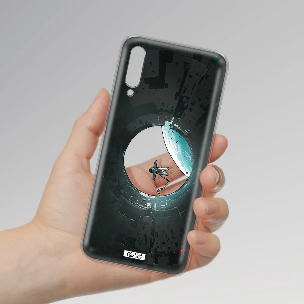 a astronaut in a space station Samsung A30S Clear TPU Case