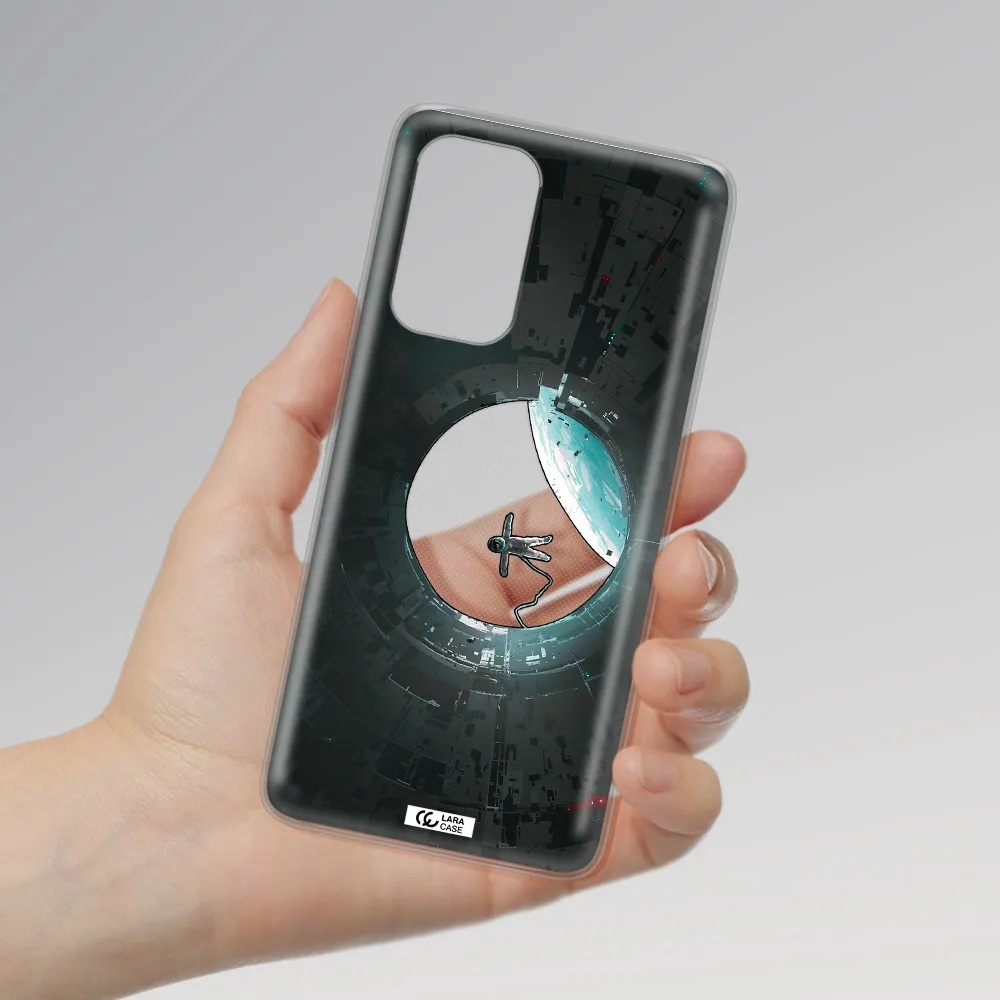 a astronaut in a space station Samsung A53 Clear TPU Case