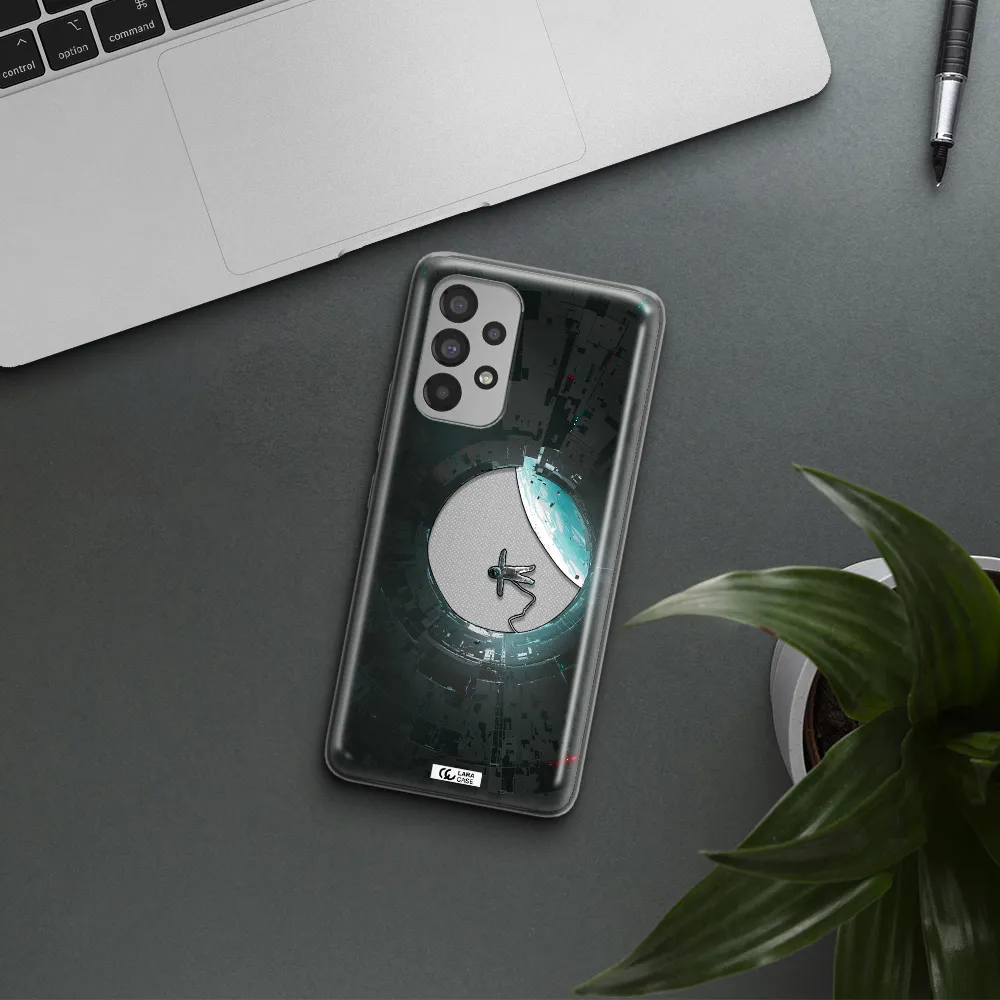 a astronaut in a space station Samsung A53 Clear TPU Case