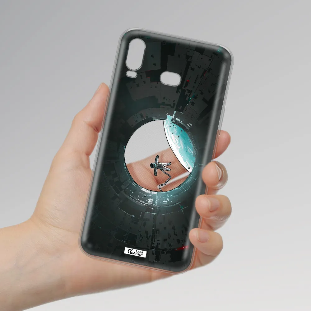a astronaut in a space station Samsung A6S Clear TPU Case