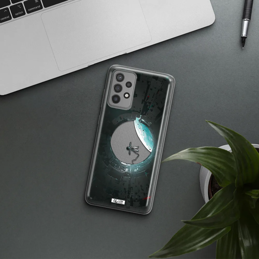a astronaut in a space station Samsung A72 Clear TPU Case