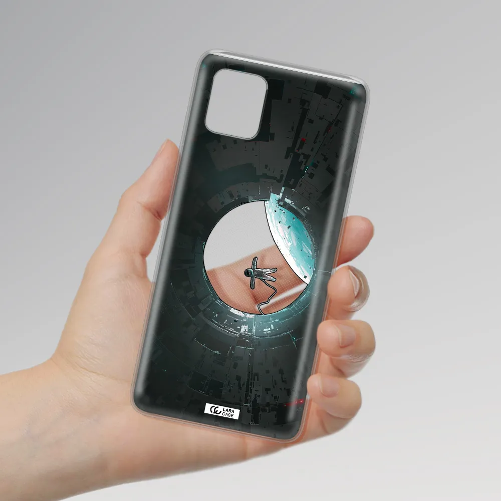 a astronaut in a space station Samsung A81 Clear TPU Case