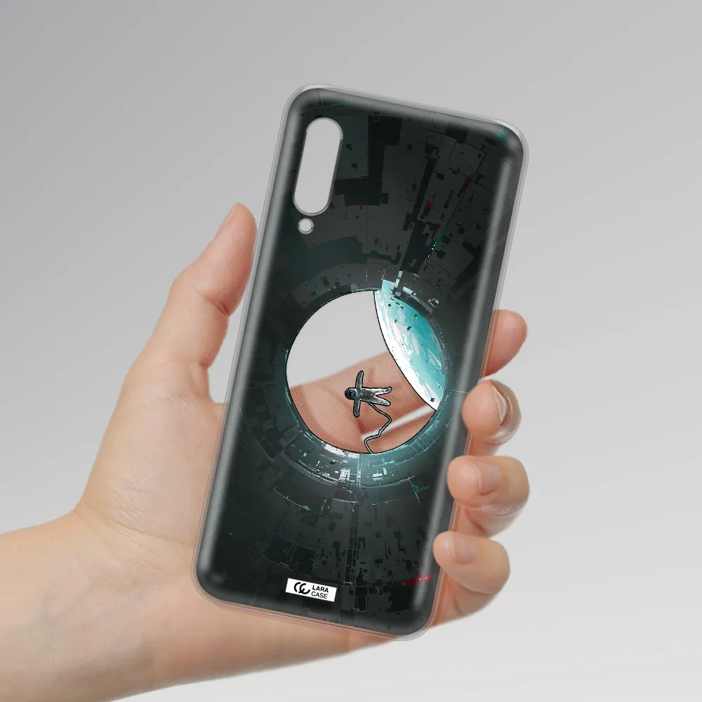 a astronaut in a space station Samsung A90 Clear TPU Case