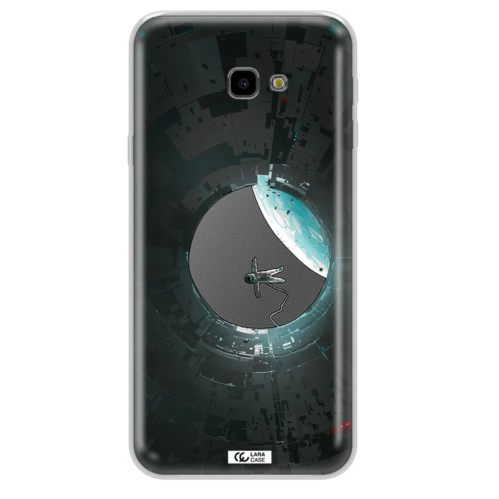 a astronaut in a space station Samsung J4 Plus Clear TPU Case