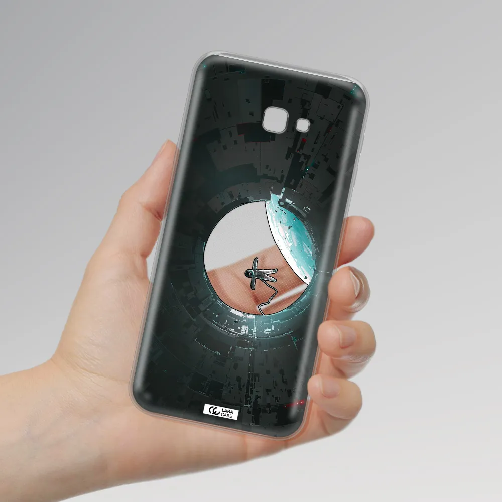 a astronaut in a space station Samsung J4 Plus Clear TPU Case