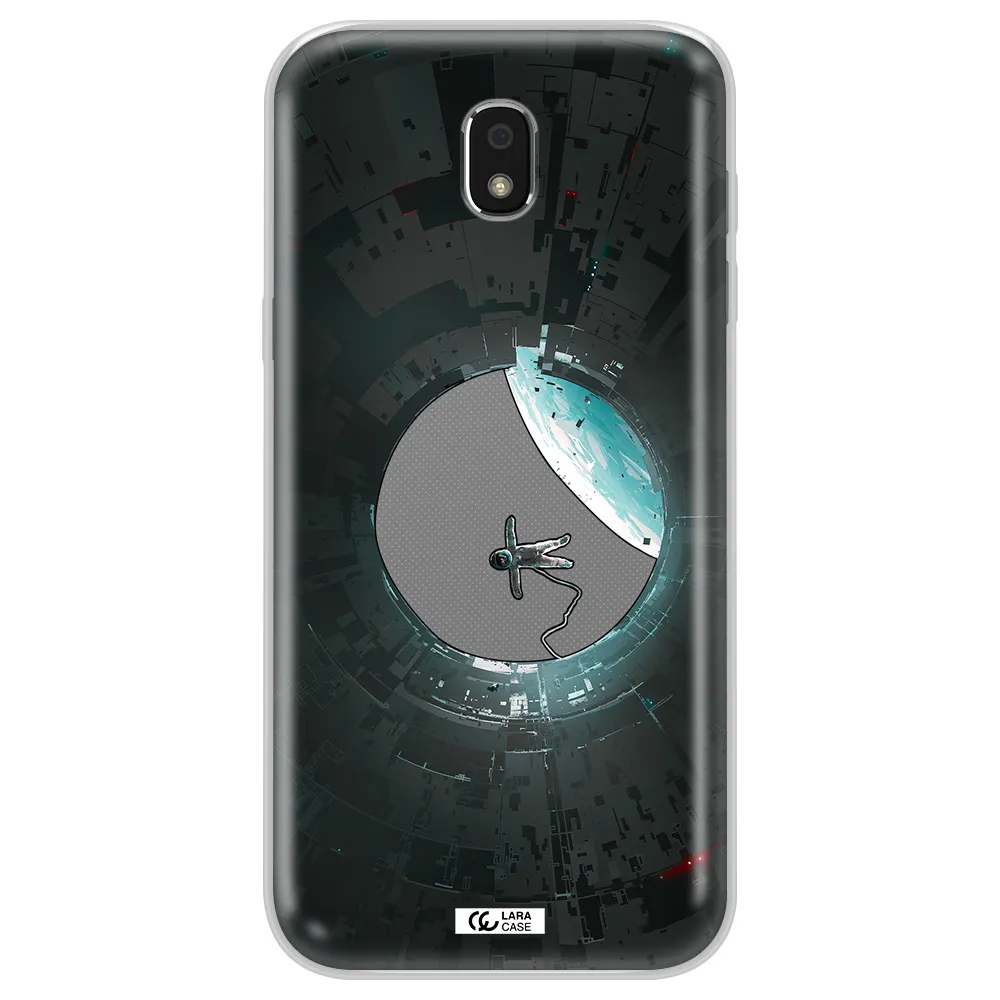 a astronaut in a space station Samsung J5 2017 Clear TPU Case