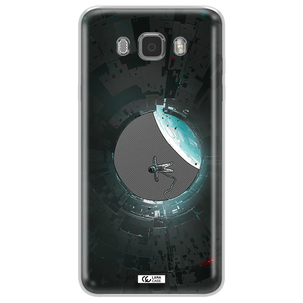 a astronaut in a space station Samsung J7 2016 Clear TPU Case